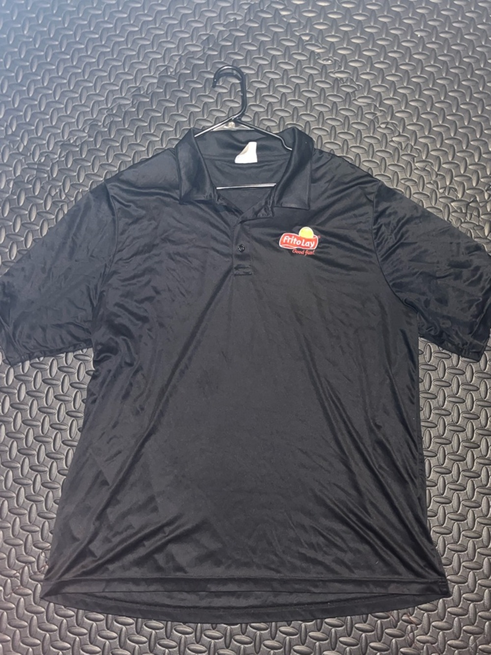 Pitolay Embroidered Black Men's Performance Polo